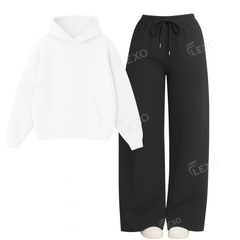Straight Leg Trouser With Oversized Hoodie