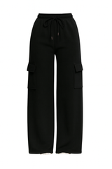 Black Straight Leg Cargo
