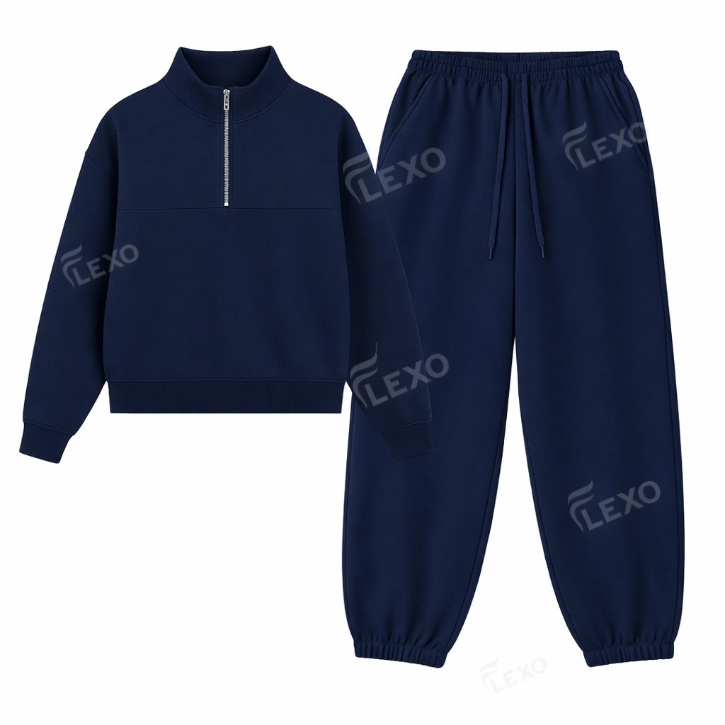 Oversized Sweatpant With Oversized Mockneck