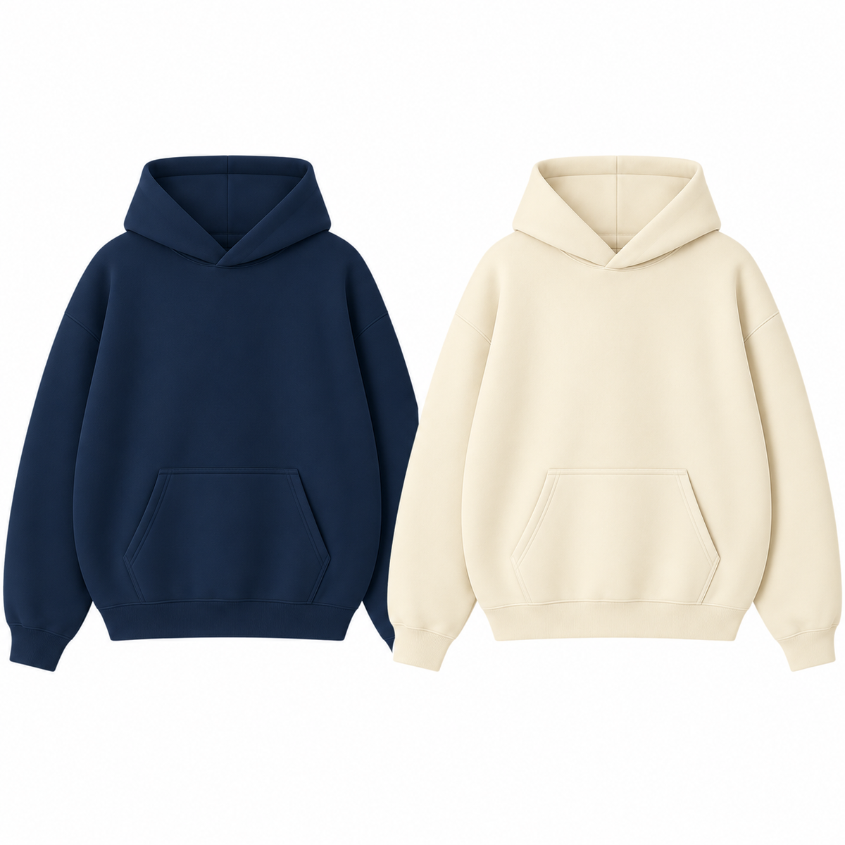 Pack of 2 Oversize Drop Shoulder Hoodie