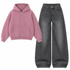 Baggy Jeans With Oversized Zipper
