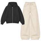 Baggy Jeans With Oversized Zipper