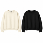 Pack Of 2 Oversize Drop Shoulder Sweatshirt