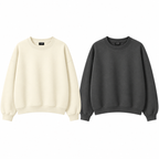 Pack Of 2 Oversize Drop Shoulder Sweatshirt