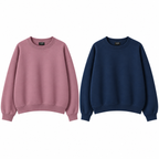 Pack Of 2 Oversize Drop Shoulder Sweatshirt