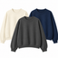 Pack Of 3 Oversize Drop Shoulder Sweatshirt
