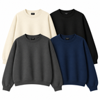 Pack Of 4 Oversize Drop Shoulder Sweatshirt