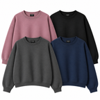 Pack Of 4 Oversize Drop Shoulder Sweatshirt