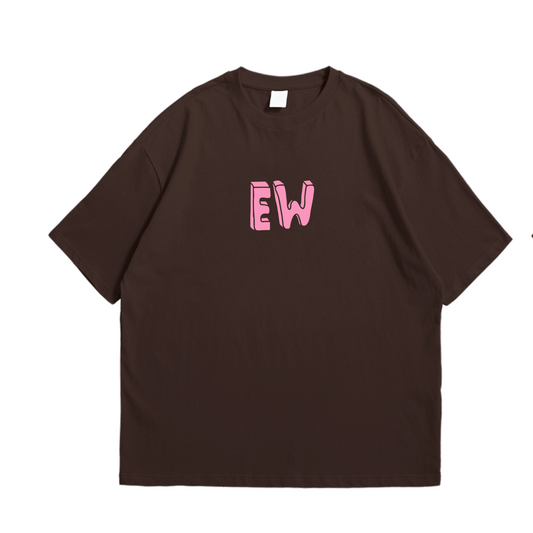 Ew تي شيرت كبير الحجم - فليكسو
