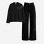 Black Baggy Jeans With Full Sleeves T-Shirt
