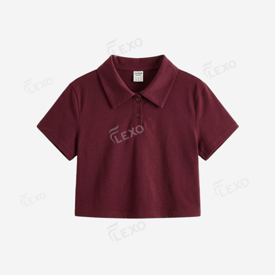 Crop Polo Main image