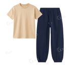 Navyblue Sweatpant With Regular T-Shirts