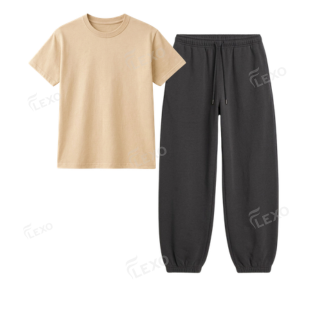 Charcoalgrey Sweatpant With Regular T-Shirts