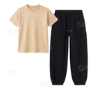 Black Sweatpant With Regular T-Shirts