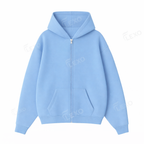 Oversize Drop Shoulder Zipper