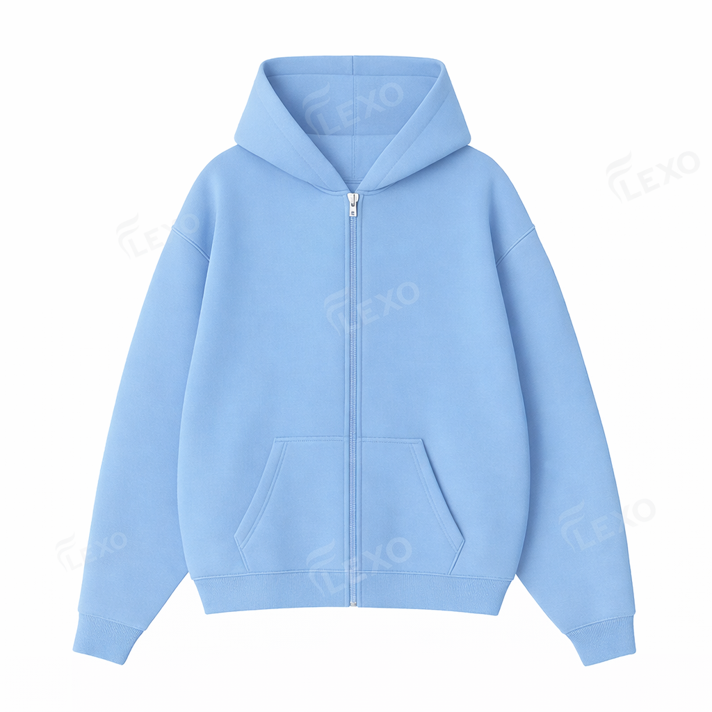 Oversize Drop Shoulder Zipper