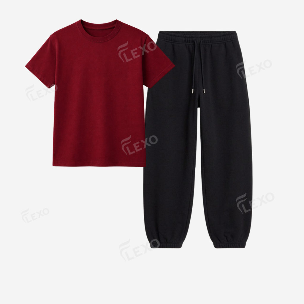 Black Sweatpant With Regular T-Shirts