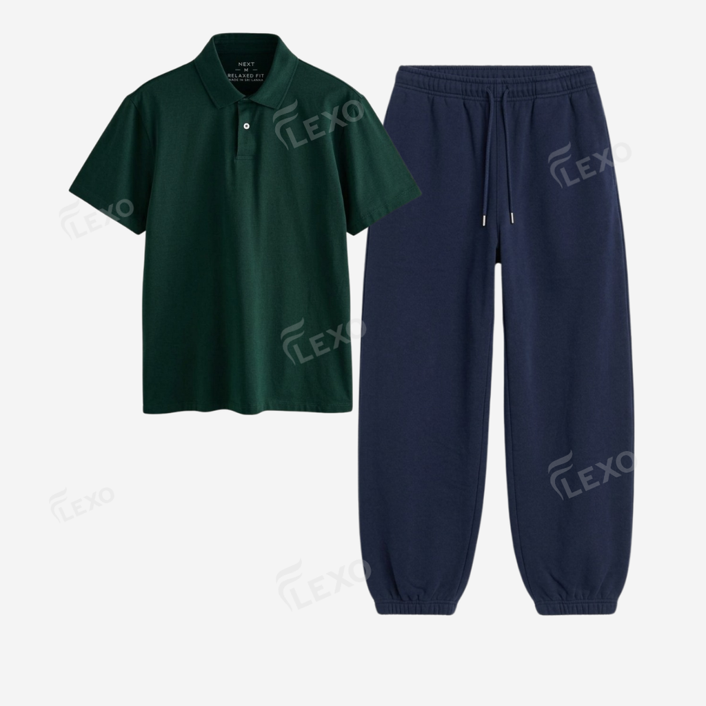 Navyblue Sweatpant With Polo
