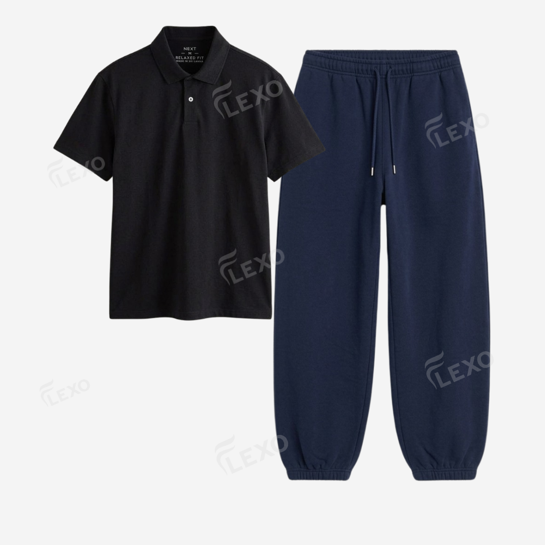 Navyblue Sweatpant With Polo