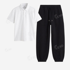 Black Sweatpant With Polo