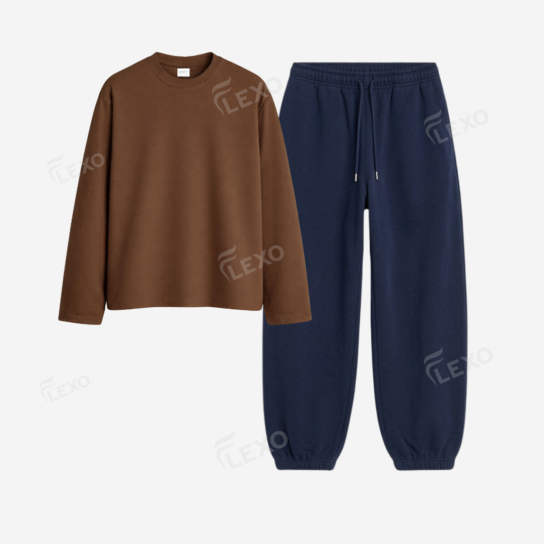 Navyblue Sweatpant With Full Sleeves T-Shirts