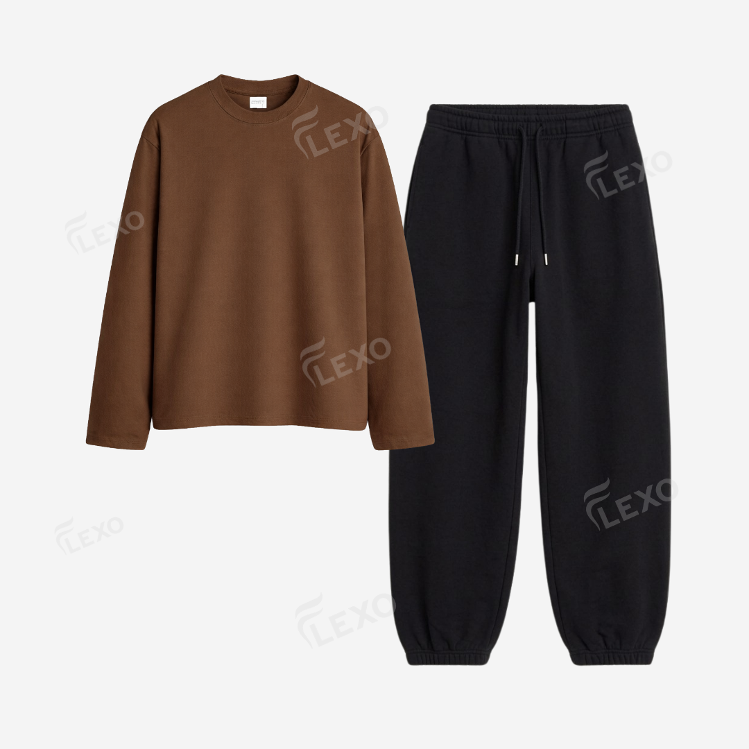 Black Sweatpant With Full Sleeves T-Shirts