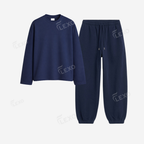 Navyblue Sweatpant With Full Sleeves T-Shirts