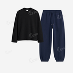 Navyblue Sweatpant With Full Sleeves T-Shirts