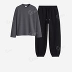 Black Sweatpant With Full Sleeves T-Shirts