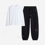 Black Sweatpant With Full Sleeves T-Shirts