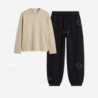 Black Sweatpant With Full Sleeves T-Shirts
