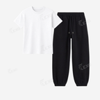 Black Sweatpant With Regular T-Shirts