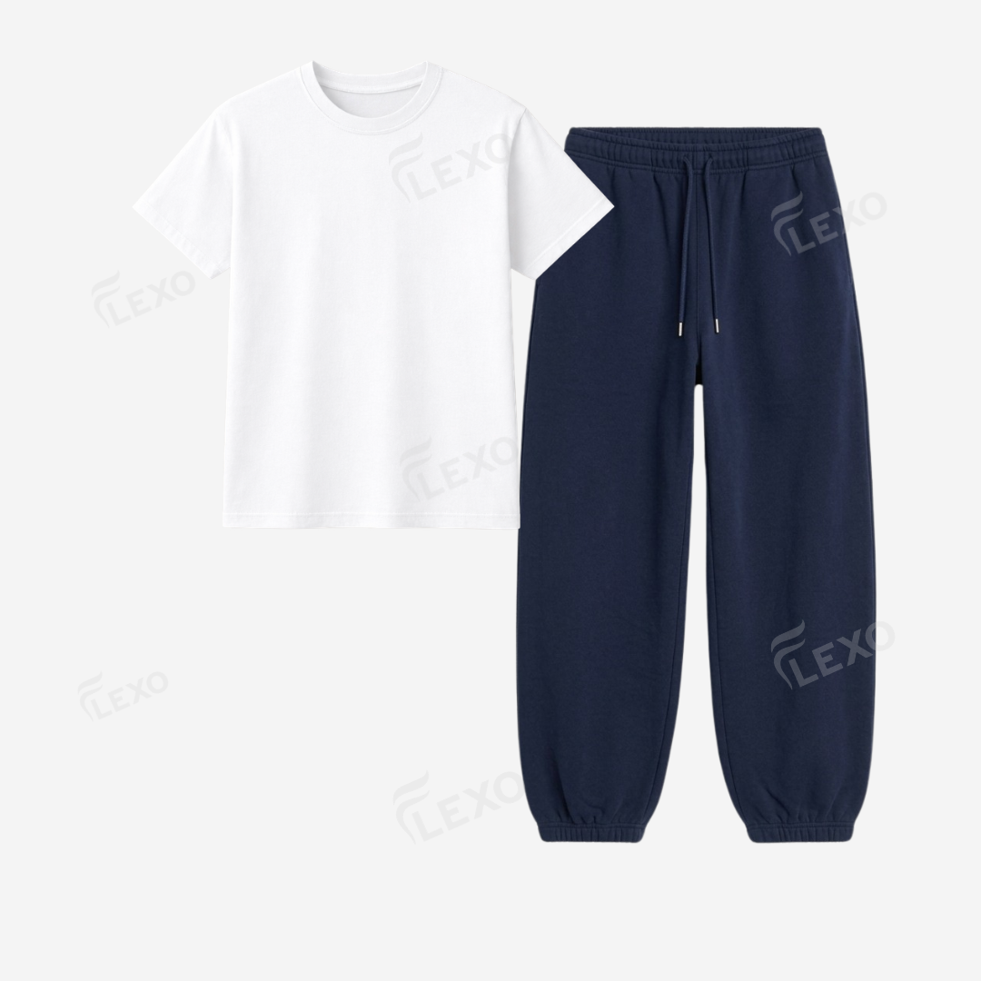 Navyblue Sweatpant With Regular T-Shirts Secondary image