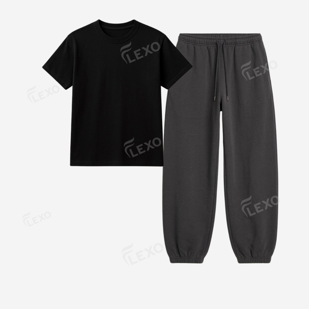 Charcoalgrey Sweatpant With Regular T-Shirts Main image