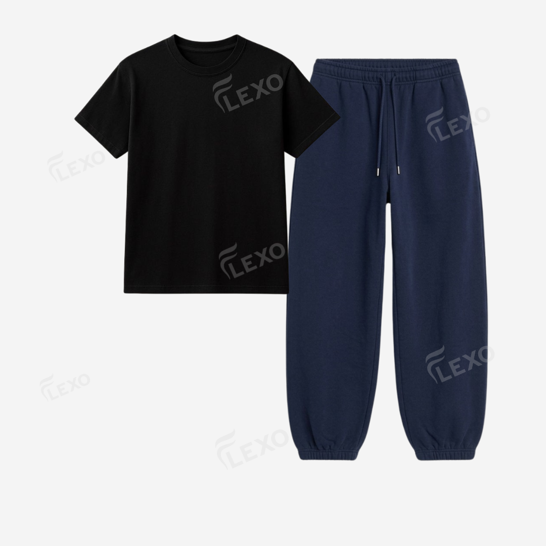 Navyblue Sweatpant With Regular T-Shirts