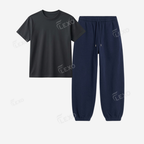 Navyblue Sweatpant With Regular T-Shirts