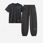 Charcoalgrey Sweatpant With Regular T-Shirts