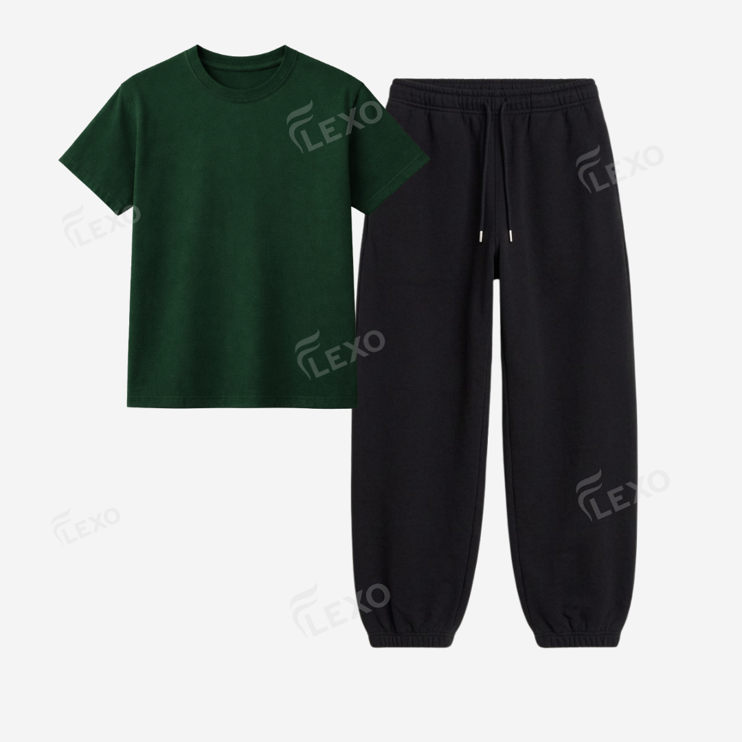 Black Sweatpant With Regular T-Shirts
