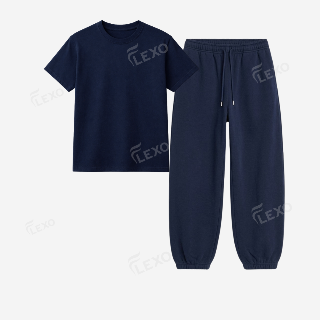 Navyblue Sweatpant With Regular T-Shirts