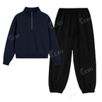 Oversized Sweatpant With Oversized Mockneck