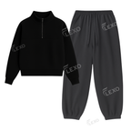 Oversized Sweatpant With Oversized Mockneck