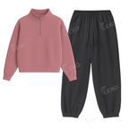 Oversized Sweatpant With Oversized Mockneck