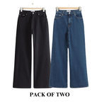Pack of Two Wide Leg Jeans