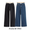 Pack of Two Wide Leg Jeans