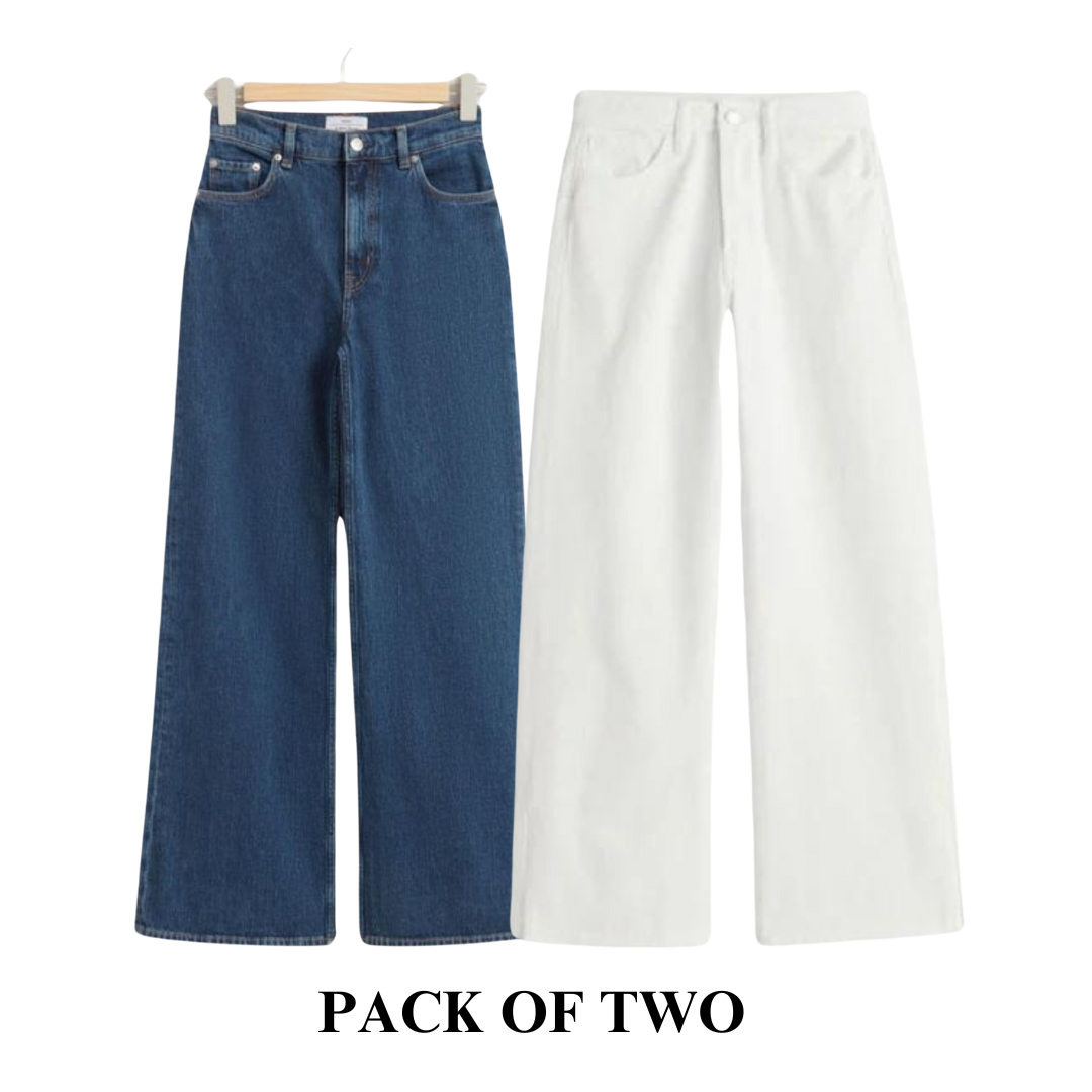 Pack of Two Wide Leg Jeans Secondary image