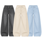 Pack of 3 Wide-leg Jeans