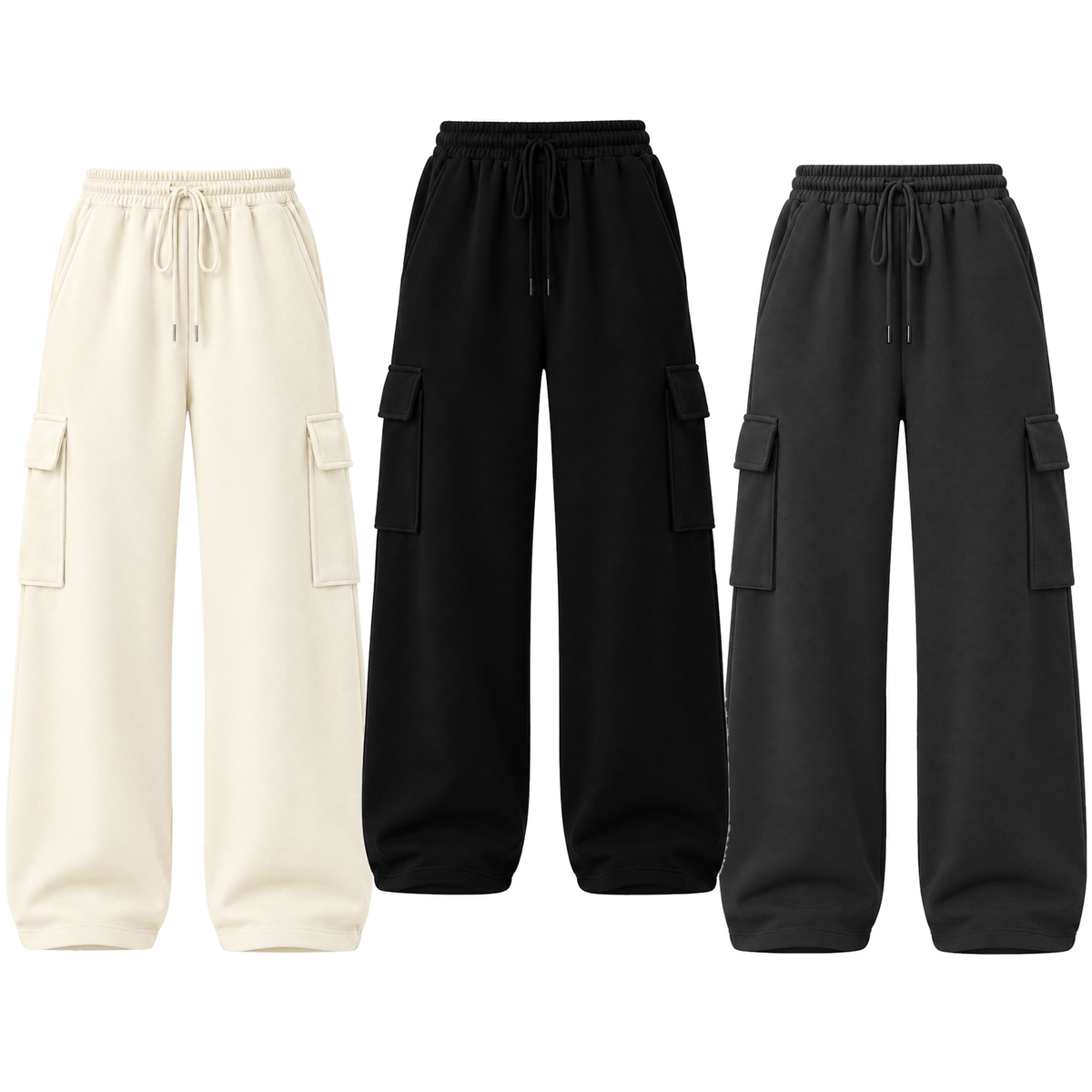 Pack of 3 Straight Leg Cargo