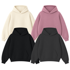 Pack of 4 Oversize Drop Shoulder Hoodie