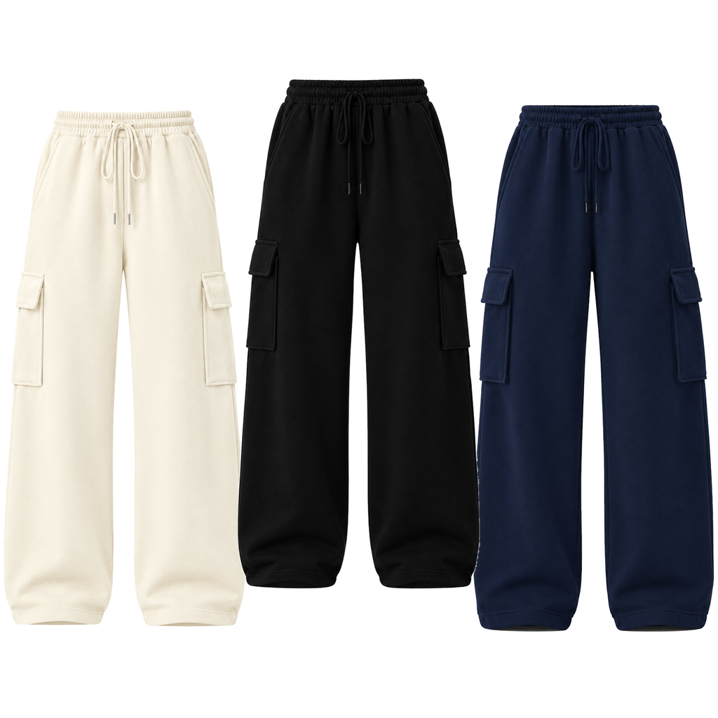 Pack of 3 Straight Leg Cargo
