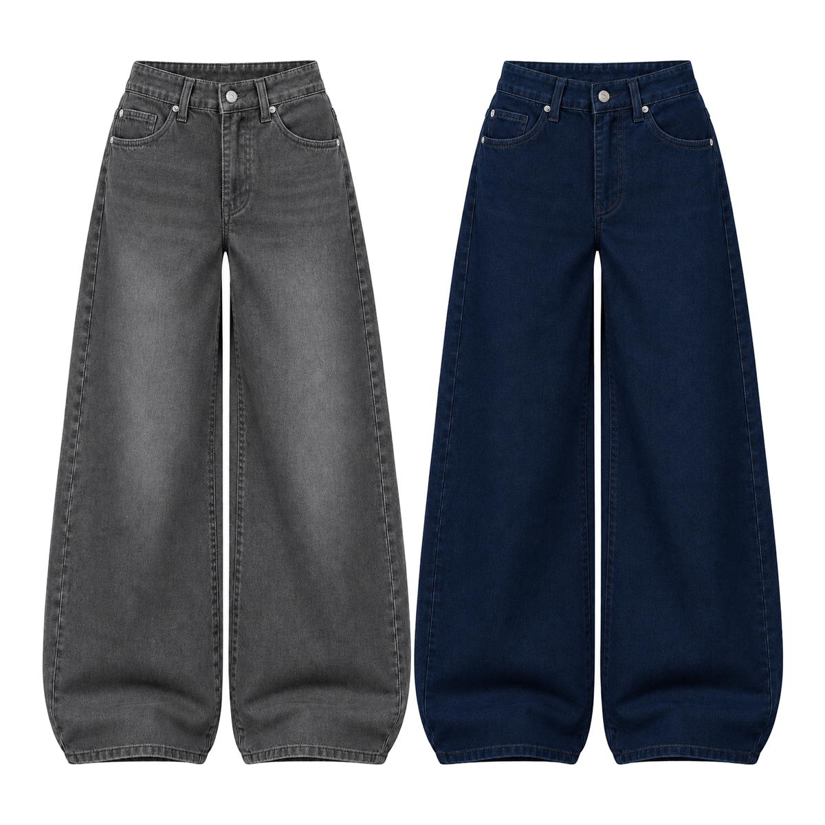 Pack of 2 Wide-leg Jeans